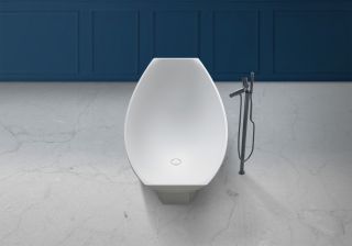 Ванна из искусственного камня ABBER Stein AS9610 180x80см белый матовый